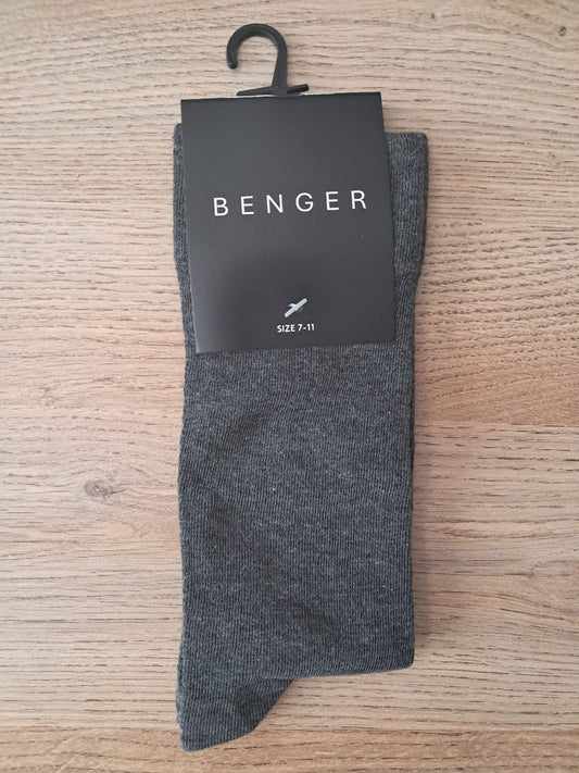 Plain Socks - Grey Melange